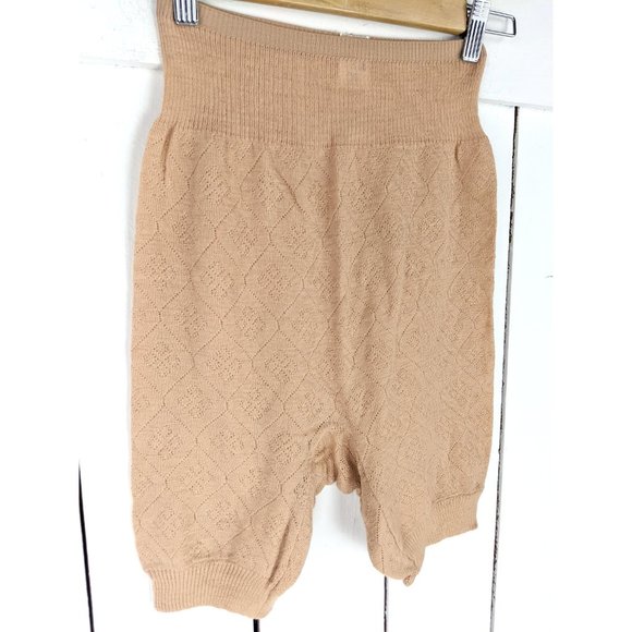 Vintage ribbed soft stretchy retro high waisted knit bloomers - Picture 3 of 5